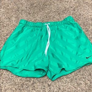 Nike green shorts